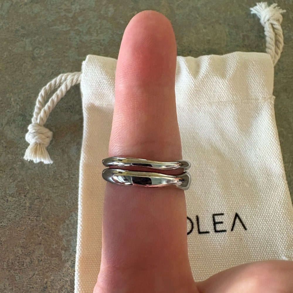 Atolea “Gemini” Stackable Rings - Size 9 - image 2